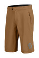 SCOTT Cycling shorts without bib - TRAIL VERTIC W/PAD - brown