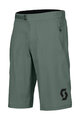 SCOTT Cycling shorts without bib - TRAIL VERTIC W/PAD - green