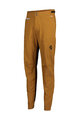 SCOTT Cycling long trousers withot bib - TRAIL TUNED - brown