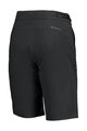 SCOTT Cycling shorts without bib - TRAIL TUNED W - black