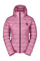 SCOTT Cycling thermal jacket - INSULOFT LIGHT DOWN W - pink