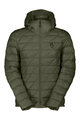 SCOTT Cycling thermal jacket - INSULOFT LIGHT DOWN - green