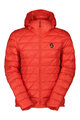 SCOTT Cycling thermal jacket - INSULOFT LIGHT DOWN - red