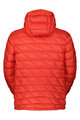 SCOTT Cycling thermal jacket - INSULOFT LIGHT DOWN - red