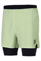 SCOTT Cycling shorts without bib - HYBRID ENDURANCE TECH - yellow/black