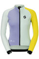 SCOTT Cycling windproof jacket - RC PRO WARM GTX WS-REMIX W - green/yellow/blue