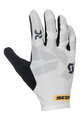 SCOTT Cycling long-finger gloves - RC ENDURANCE LF - white/black