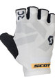 SCOTT Cycling fingerless gloves - RC ENDURANCE SF - white/black