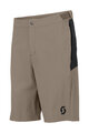 SCOTT Cycling shorts without bib - VERTIC LT W/PAD - beige/black