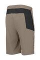 SCOTT Cycling shorts without bib - VERTIC LT W/PAD - beige/black