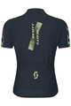 SCOTT Cycling short sleeve jersey - JUNIOR - blue/yellow