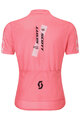 SCOTT Cycling short sleeve jersey - JUNIOR - pink/white