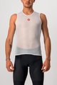 CASTELLI Cycling sleeve less t-shirt - PRO ISSUE - white