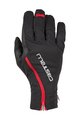 CASTELLI Cycling long-finger gloves - SPETTACOLO ROS - black/red