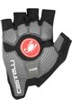 CASTELLI Cycling fingerless gloves - ROSSO CORSA ESPRESSO - black