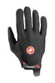 CASTELLI Cycling long-finger gloves - ARENBERG GEL LF - black