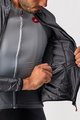 CASTELLI Cycling windproof jacket - ARIA SHELL - grey
