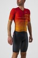 CASTELLI Cycling skinsuit - PR SPEED - orange/red