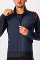 CASTELLI Cycling thermal jacket - ALPHA ROS 2 LIGHT - blue