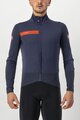 CASTELLI Cycling thermal jacket - BETA ROS - blue