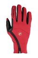 CASTELLI Cycling long-finger gloves - MORTIROLO - red