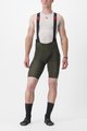 CASTELLI Cycling bib shorts - PREMIO BLACK - green