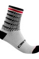 CASTELLI Cyclingclassic socks - AVANTI 12 - black/white
