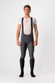 CASTELLI Cycling long bib trousers - VELOCISSIMO 5 - grey