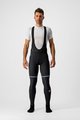 CASTELLI Cycling long bib trousers - POLARE 3 - black