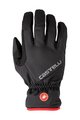 CASTELLI Cycling long-finger gloves - ENTRATA THERMAL - black