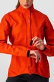 CASTELLI Cycling rain jacket - COMMUTER W REFLEX - orange/red