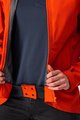 CASTELLI Cycling rain jacket - COMMUTER W REFLEX - orange/red