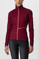 CASTELLI Cycling thermal jacket - GO W - bordeaux