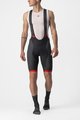 CASTELLI Cycling bib shorts - COMPETIZIONE KIT - black/red