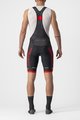 CASTELLI Cycling bib shorts - COMPETIZIONE KIT - black/red