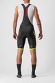 CASTELLI Cycling bib shorts - COMPETIZIONE KIT - black/light green