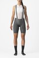 CASTELLI Cycling bib shorts - FREE AERO RC W - grey
