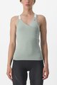 CASTELLI Cycling sleeve less t-shirt - SOLARIS TOP - green