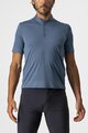CASTELLI Cycling short sleeve t-shirt - TECH 2 POLO - blue