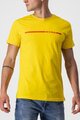 CASTELLI Cycling short sleeve t-shirt - VENTAGLIO TEE - yellow