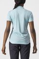 CASTELLI Cycling short sleeve t-shirt - TECH 2 POLO - light blue