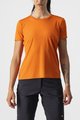 CASTELLI Cycling short sleeve t-shirt - TECH 2 TEE - orange