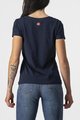 CASTELLI Cycling short sleeve t-shirt - BELLAGIO TEE - blue