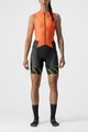 CASTELLI Cycling skinsuit - FREE SANREMO W - orange/black