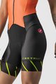 CASTELLI Cycling skinsuit - FREE SANREMO W - orange/black