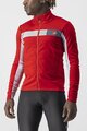 CASTELLI Cycling thermal jacket - MORTIROLO 6S - red