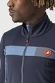 CASTELLI Cycling thermal jacket - MORTIROLO 6S - blue