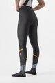 CASTELLI Cycling long bib trousers - VELOCISSIMA DT - black/orange