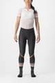 CASTELLI Cycling 3/4 lenght shorts without bib - VELOCISSIMA THERMAL - black/orange