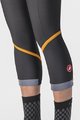 CASTELLI Cycling 3/4 lenght shorts without bib - VELOCISSIMA THERMAL - black/orange